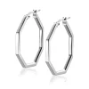 Best Zinzi zilveren oorringen in trendy zeshoek 27 x 2mm ZIO2323