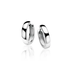 New Zinzi zilveren oorringen 15 x 3mm glad met luxe klapsluiting ZIO191