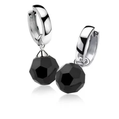 New Zinzi zilveren oorringen 15 x 3mm glad met luxe klapsluiting ZIO191