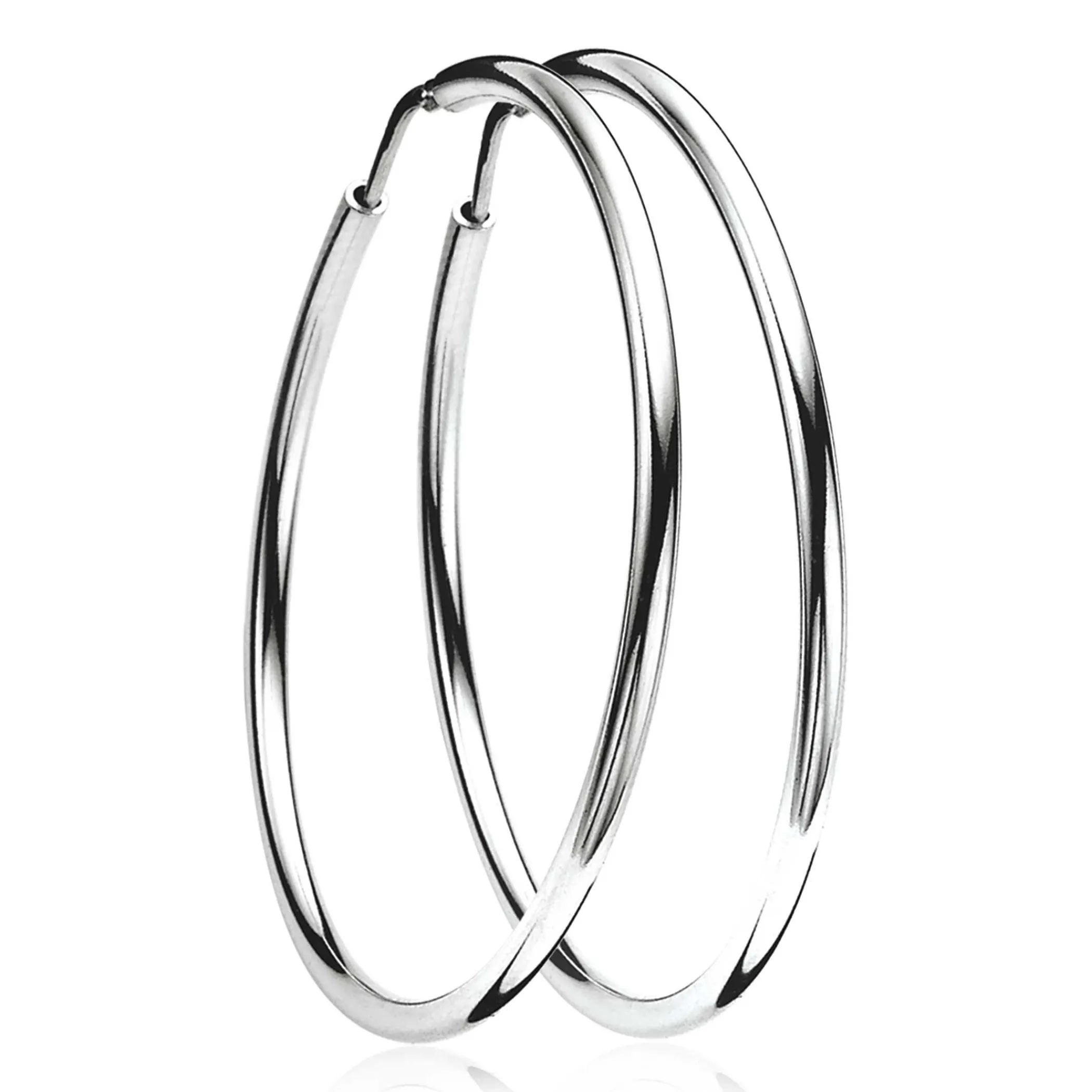 Online Zinzi zilveren oorringen 45 x 2mm glad ZIO436