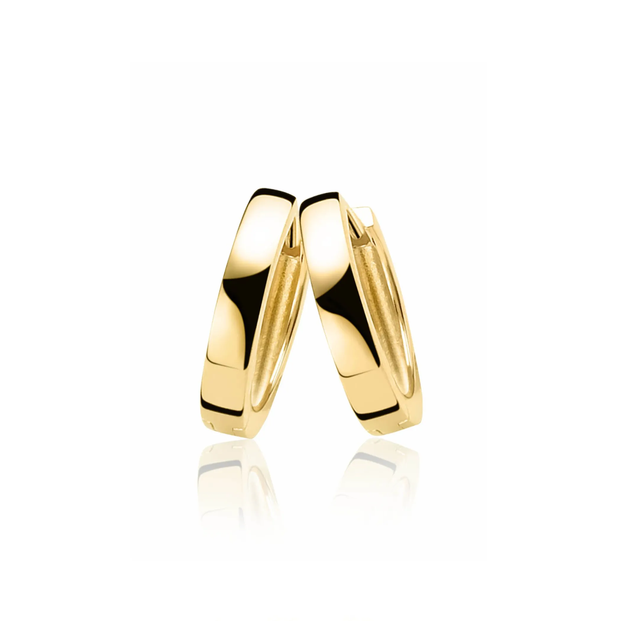 Discount Zinzi zilveren oorringen geel verguld 17 x 3mm ZIO186G