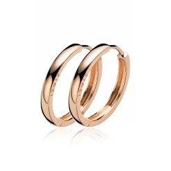 Online Zinzi zilveren oorringen rosé verguld 24 x 3mm ZIO192R