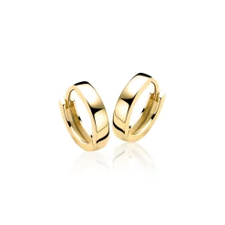 Sale Zinzi zilveren oorringen geel verguld 15 x 3mm ZIO191G