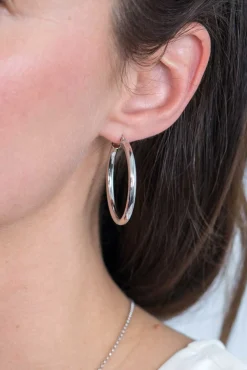 Discount Zinzi zilveren oorringen 36x3mm rond ZIO2179