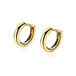 Discount Zinzi zilveren oorringen geel verguld 12 x 2mm ZIO194G