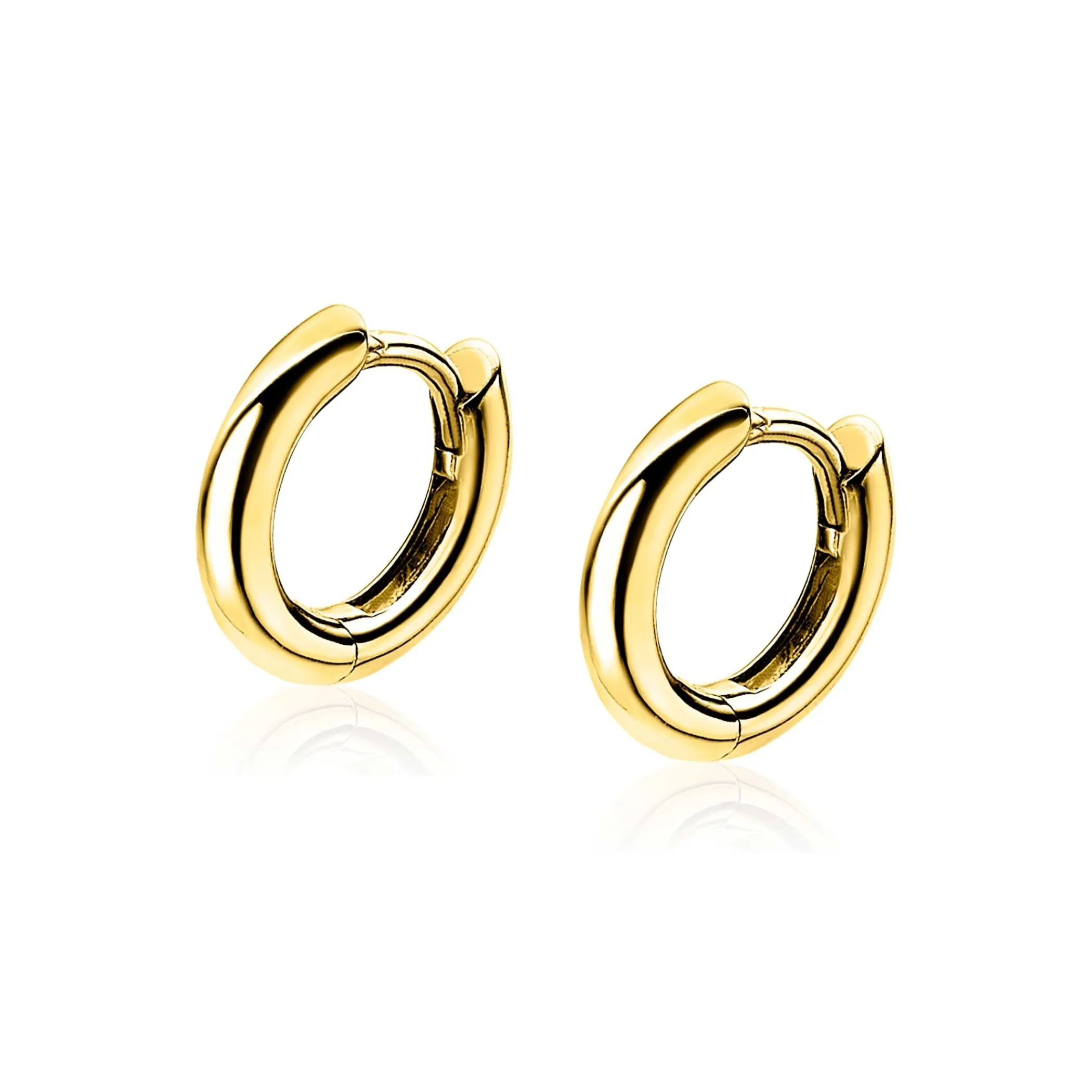 Discount Zinzi zilveren oorringen geel verguld 12 x 2mm ZIO194G