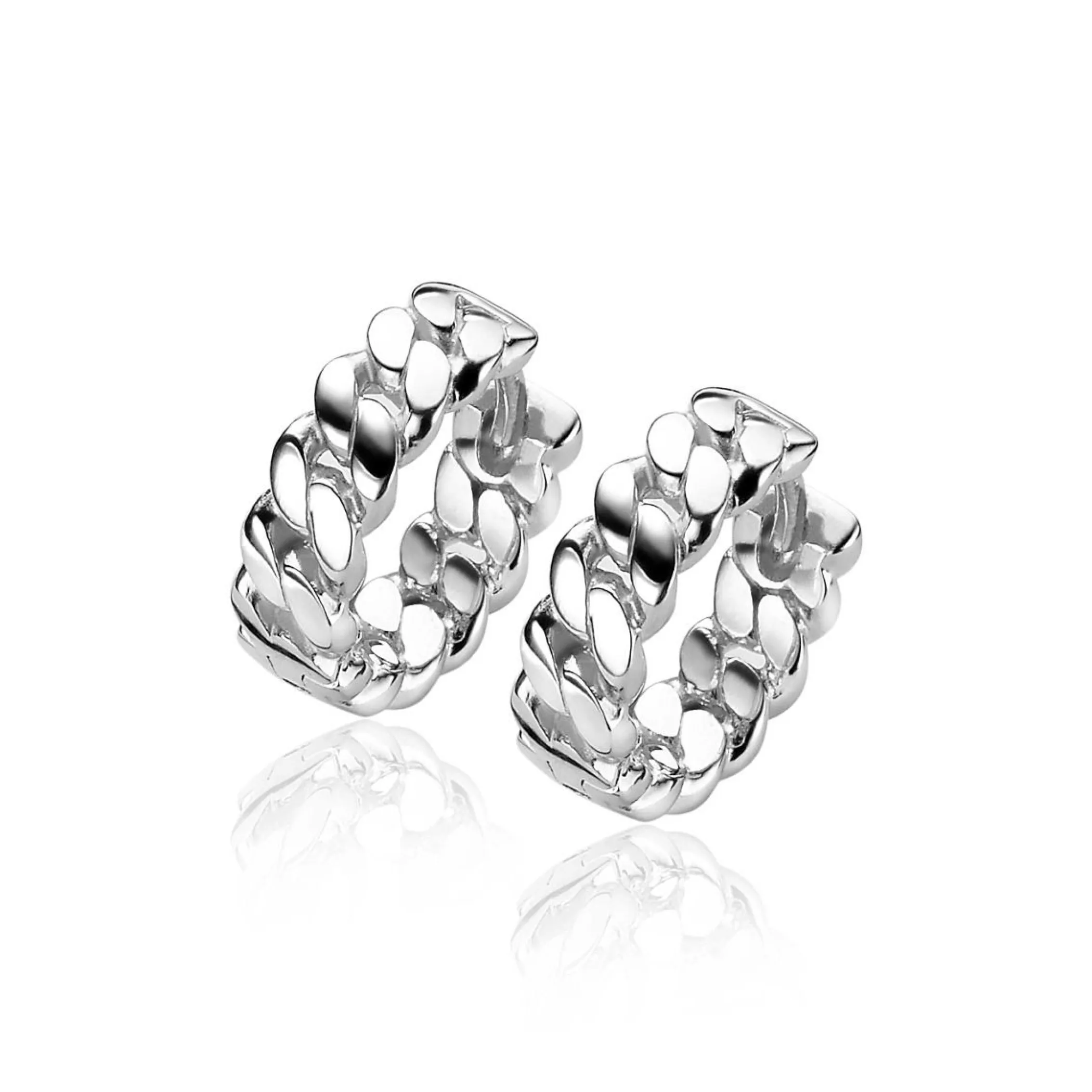 Sale Zinzi zilveren oorringen gourmet 13 x 4mm ZIO2117