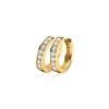Clearance Zinzi zilveren oorringen geel verguld 15 x 3mm wit ZIO191Y