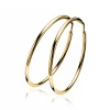 Zinzi zilveren oorringen geel verguld 35 x 2mm glad ZIO435G