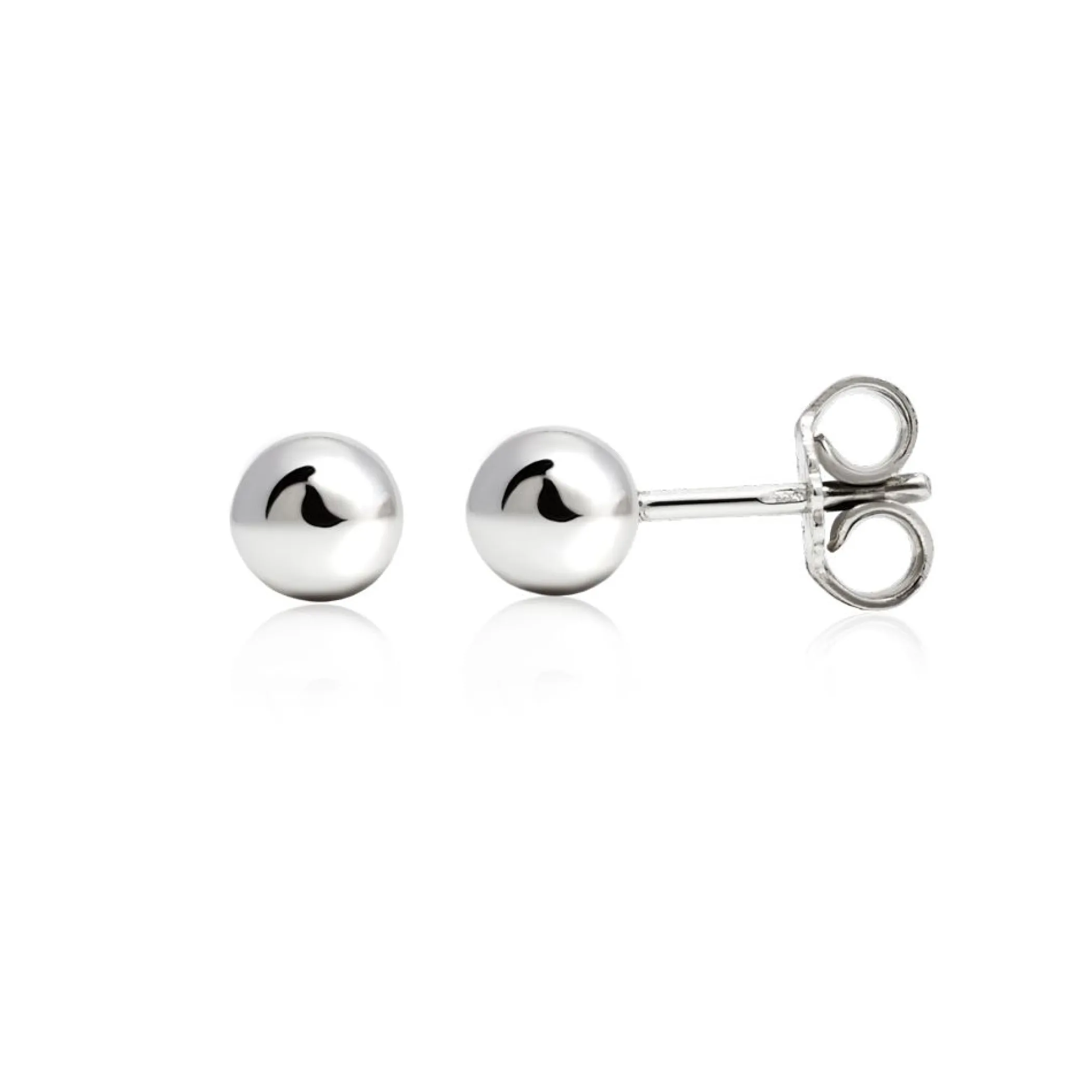 Discount Zinzi zilveren oorstekers glad bol 5mm ZIO807