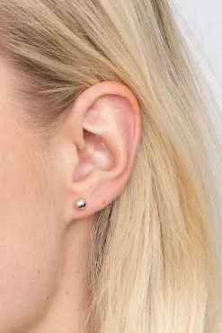 Discount Zinzi zilveren oorstekers glad bol 5mm ZIO807