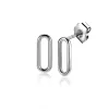 Clearance Zinzi zilveren oorstekers 14mm ovaal glad ZIO2210