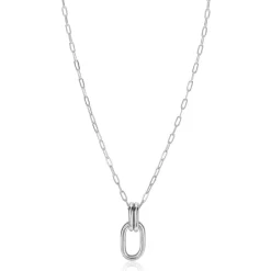 Online Zinzi zilveren ovale hanger 33mm met dubbele hangogen ZIH2350 (zonder collier)