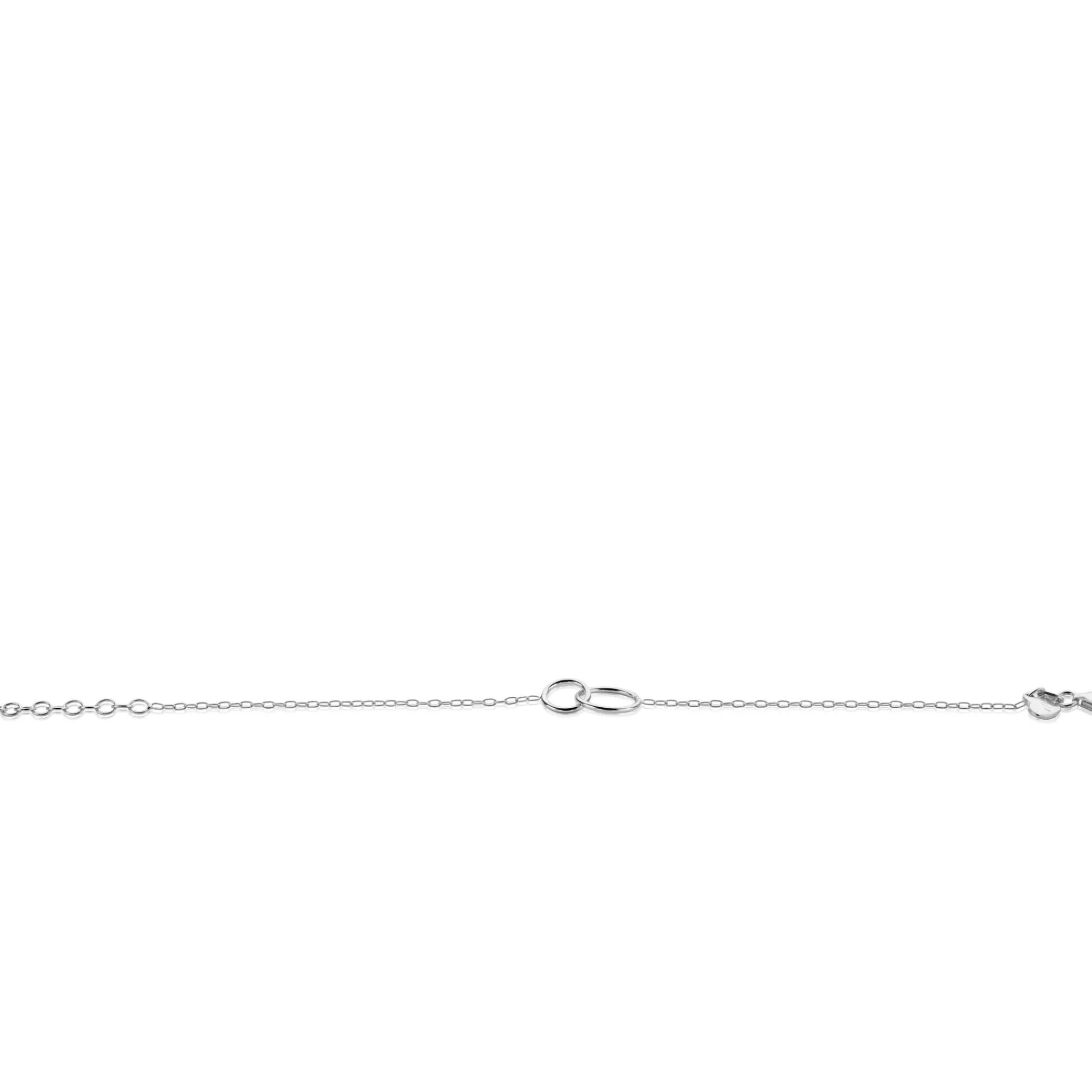 Zinzi zilveren paperclip schakel armband met ronde vormen 17-20cm ZIA2275