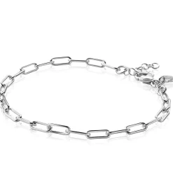 Best Zinzi zilveren paperclip schakel armband 3,5mm breed ZIA2202