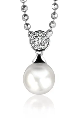 Sale Zinzi zilveren parelhanger wit ZIH1151 (zonder collier)