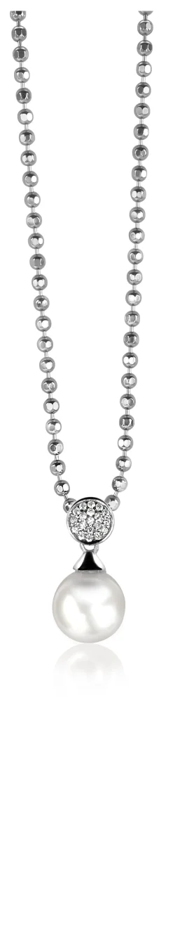 Sale Zinzi zilveren parelhanger wit ZIH1151 (zonder collier)
