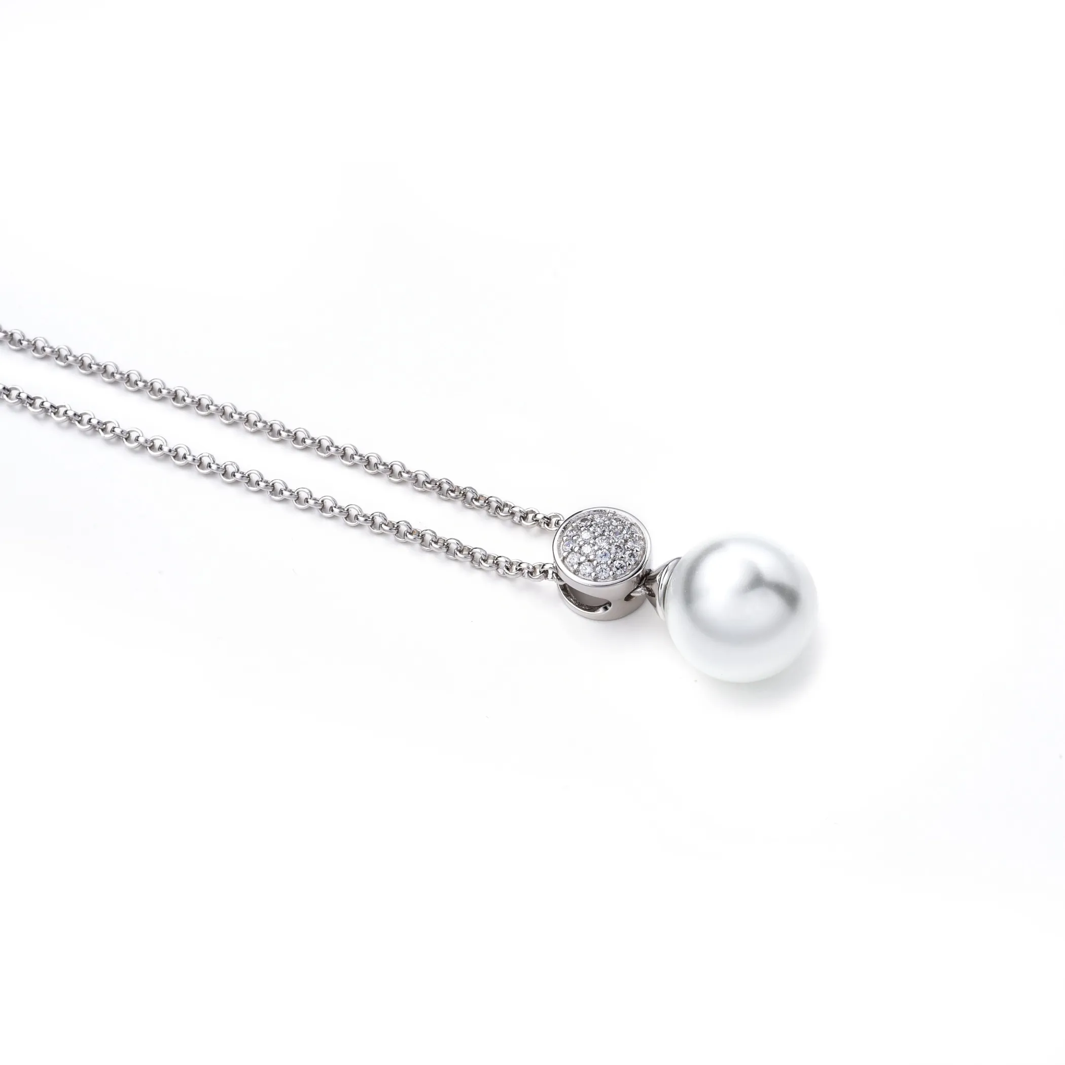 Sale Zinzi zilveren parelhanger wit ZIH1151 (zonder collier)
