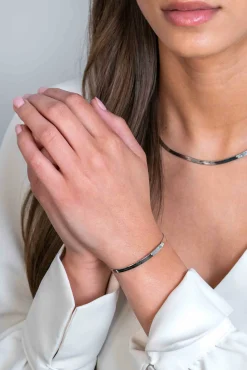 Zinzi zilveren platte slangen-armband 3,5mm breed ZIA2292