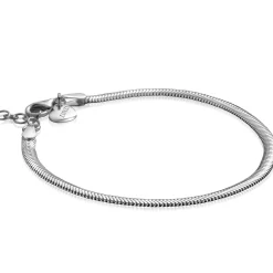 Zinzi zilveren platte slangen-armband 3,5mm breed ZIA2402