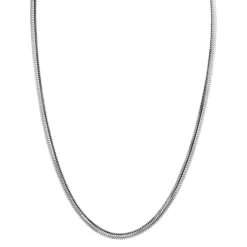 Discount Zinzi zilveren platte slangen-ketting 45cm 3,5mm breed ZIC2402
