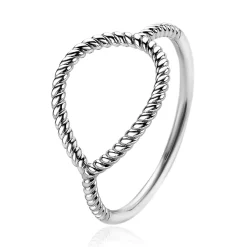 Outlet Zinzi zilveren ring druppelvorm ZIR2046