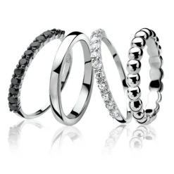 New Zinzi zilveren ring glad 2mm ZIR828