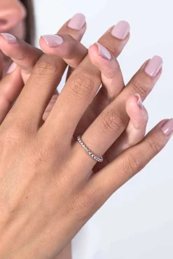 Online Zinzi zilveren ring glad bol ZIR923