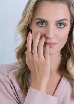 Zinzi zilveren ring hart witte zirconia ZIR2134