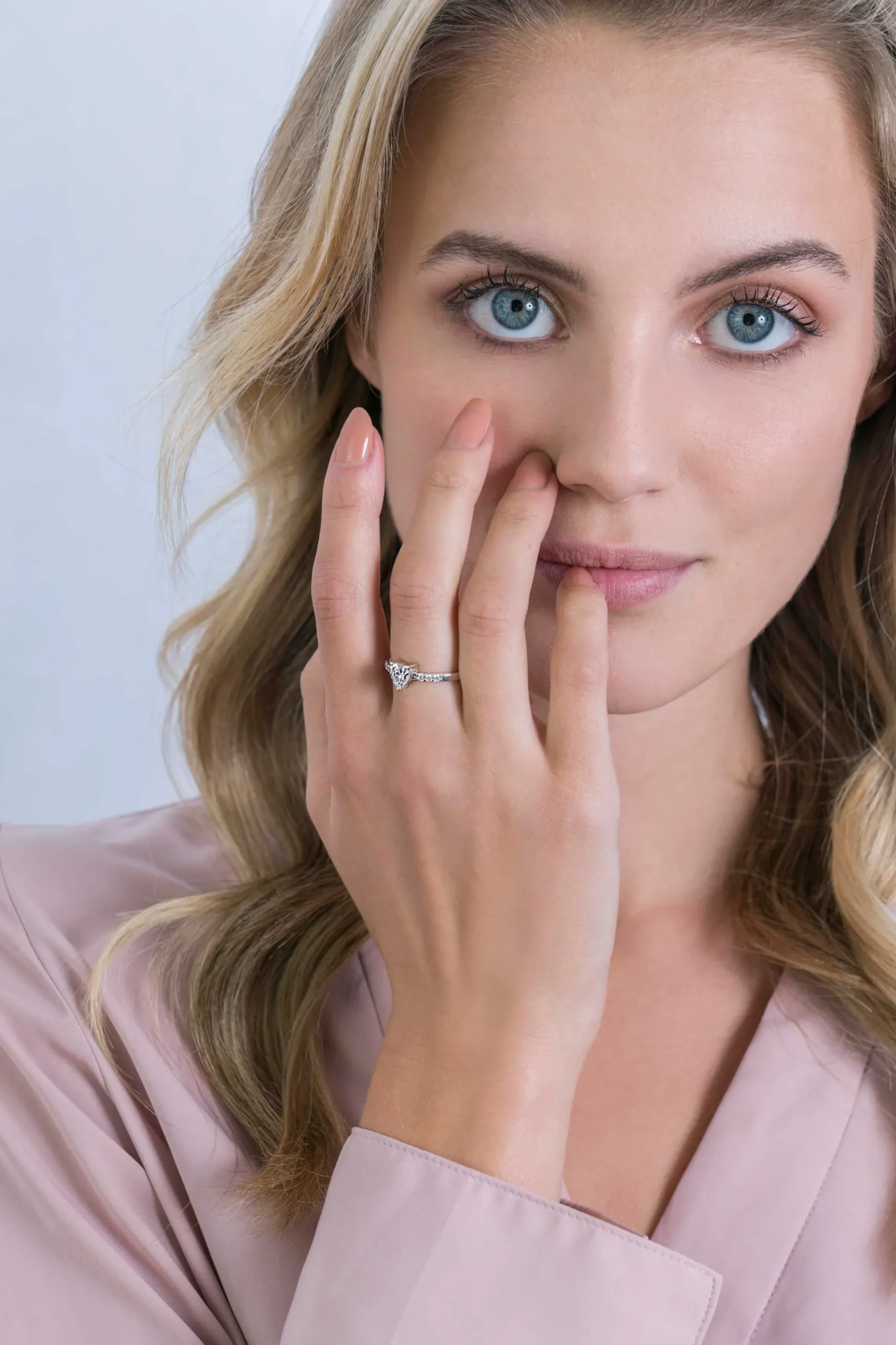 Zinzi zilveren ring hart witte zirconia ZIR2134