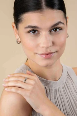Outlet Zinzi zilveren ring met glanzende rolex-style schakels 4mm breed ZIR2556