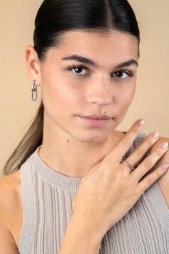 New Zinzi zilveren ring met sierlijk gevlochten touweffect 2,6mm breed ZIR2553