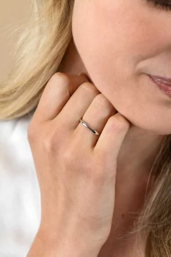 Best Zinzi zilveren ring organisch gevormd 2,5mm breed ZIR2610