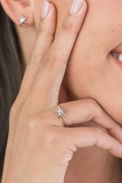 Discount Zinzi zilveren ring zeester 10mm ZIR1886