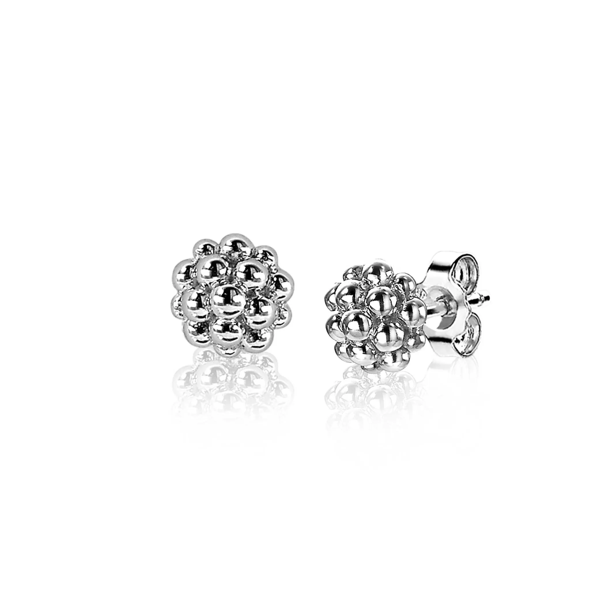Best Zinzi zilveren ronde oorknoppen 6mm bolletjes ZIO1968