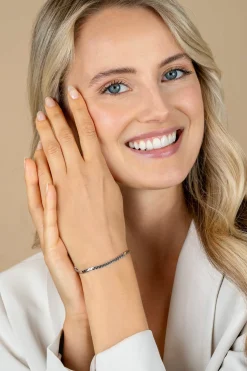 Clearance Zinzi zilveren schakel armband 3mm breed 18-21cm ZIA2647
