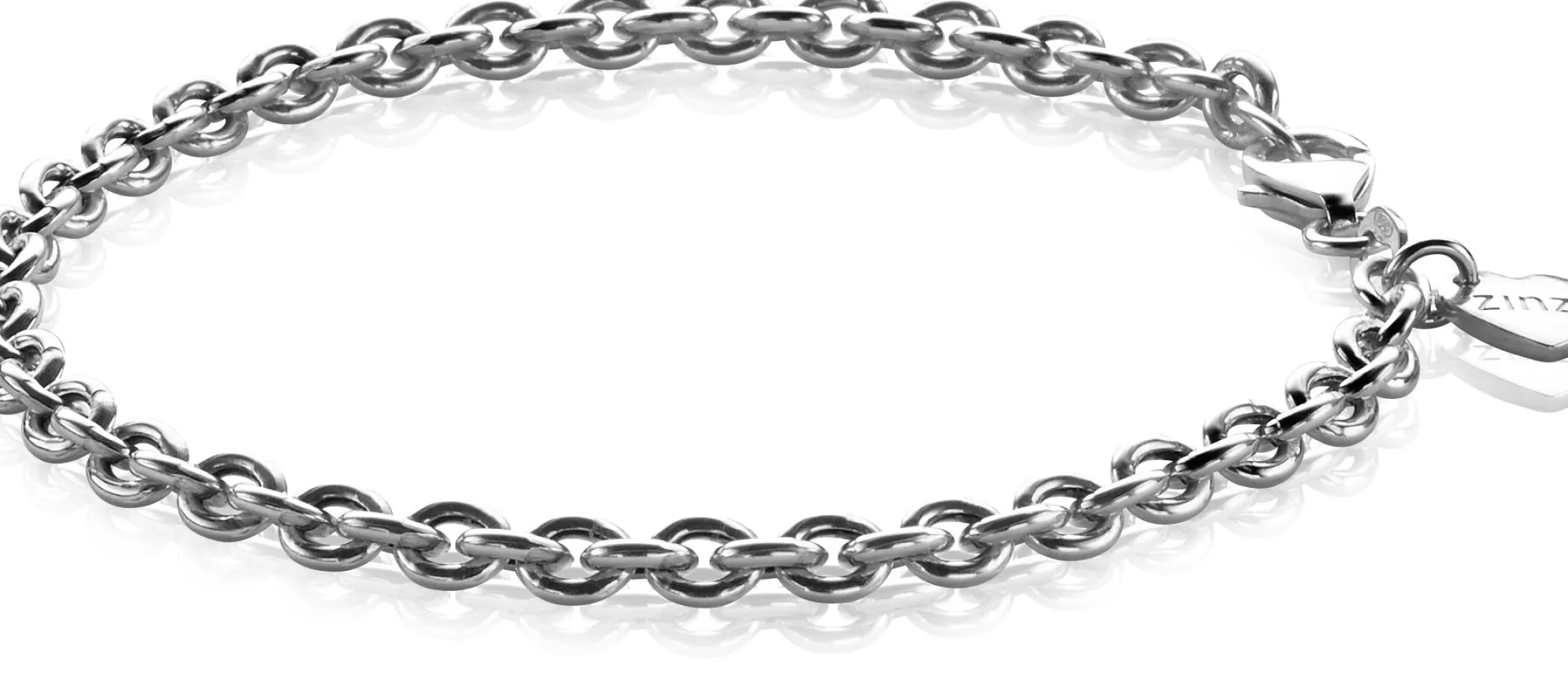 Clearance Zinzi zilveren schakel armband 19cm ZIA1153