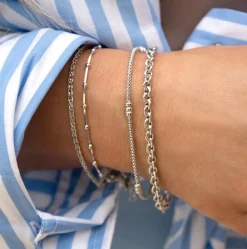Clearance Zinzi zilveren schakel armband 19cm ZIA1153