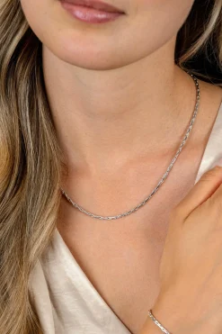 Zinzi zilveren schakel ketting 2,3mm breed 43-45cm ZIC2648