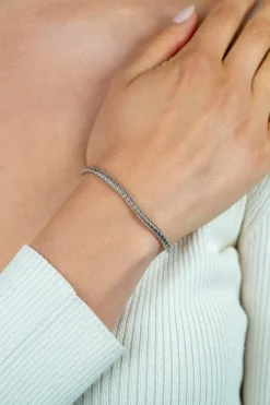 Sale Zinzi zilveren schakelarmband vossenstaart 3.0mm breed ZIA1124