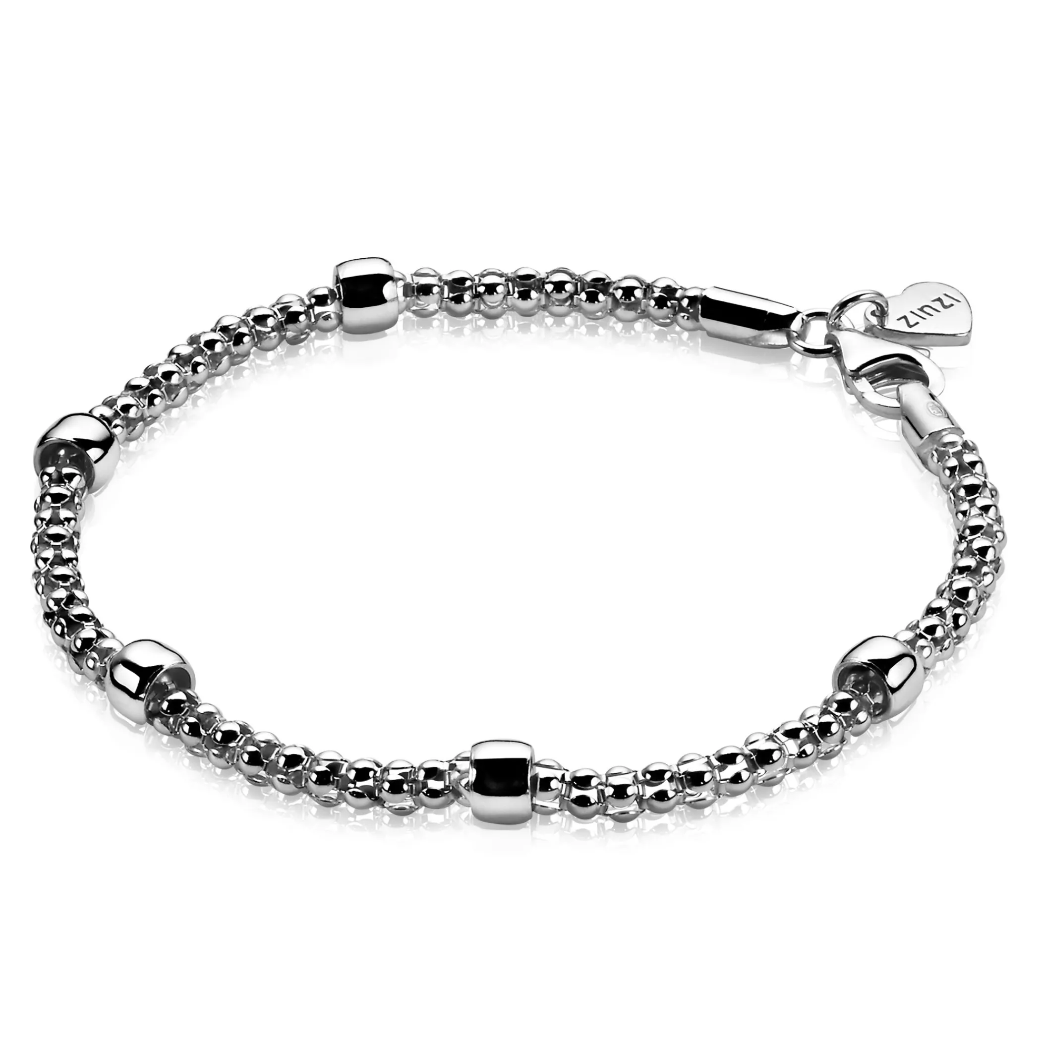 Clearance Zinzi zilveren schakelarmband 19cm ZIA1022