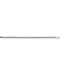 Hot Zinzi zilveren schakelarmband vossenstaart 4mm breed ZIA1925
