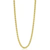 Outlet Zinzi zilveren schakelcollier geelverguld palmier 2mm breed 45cm ZIC1931G