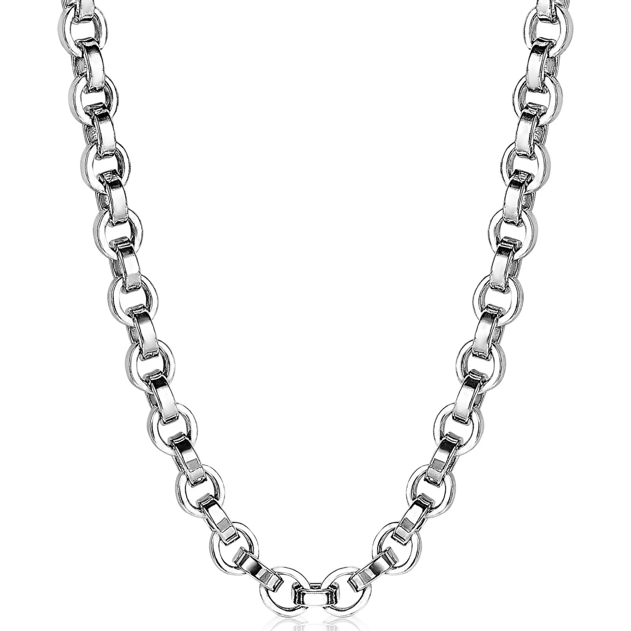 Zinzi zilveren schakelcollier rond 45cm ZIC1702