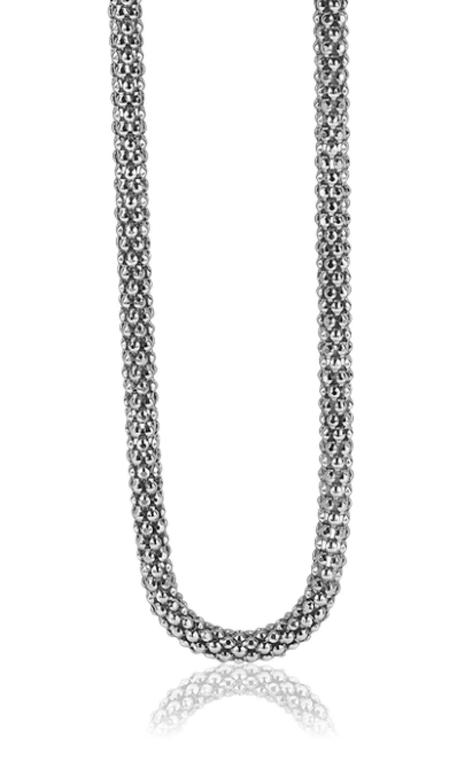 Outlet Zinzi zilveren schakelketting 4,5mm breed 45cm ZIC1057